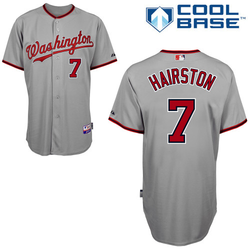 Scott Hairston #7 mlb Jersey-Washington Nationals Women's Authentic Road Gray Cool Base Baseball Jersey
